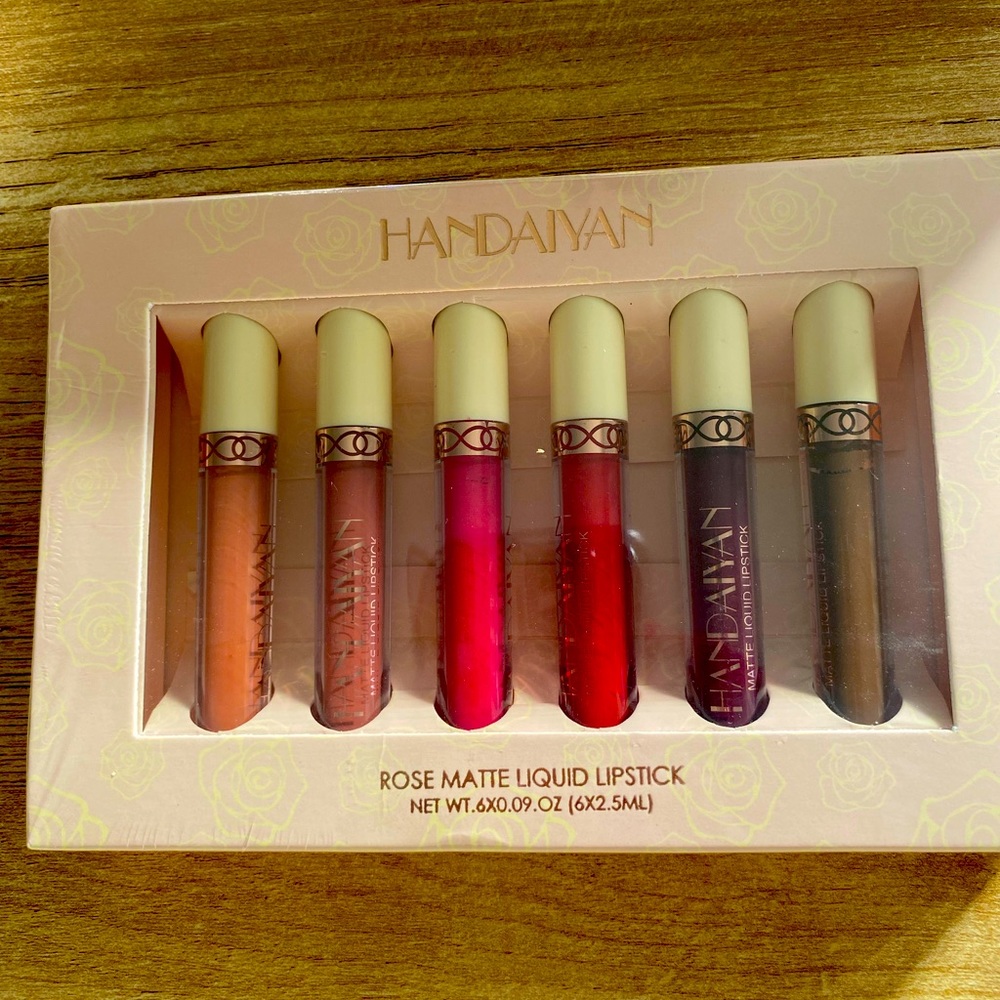 Handaiyan Rose Matte Liquid Lipstick in 6 different rich colors! Brand new!